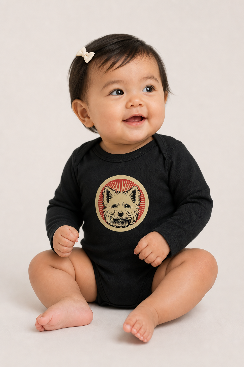 West Highland White Terrier Sleeved Bodysuit