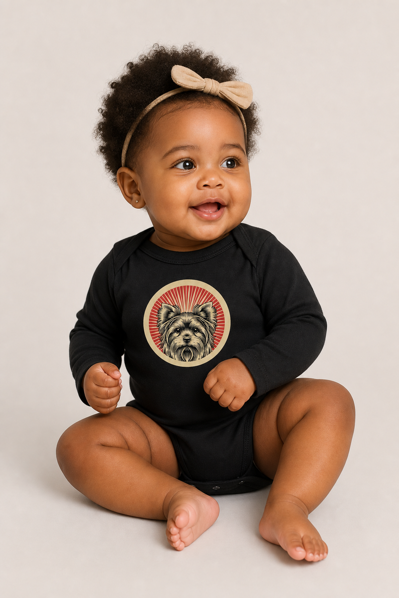 Yorkshire Terrier Sleeved Bodysuit